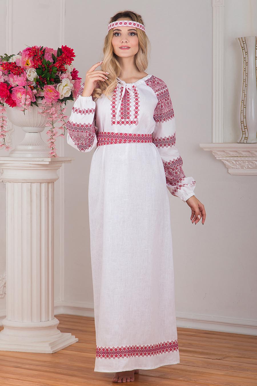 A playful frame from Women in Slavic costumes — online in Abidjan